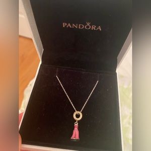 Pandora necklace pink dress